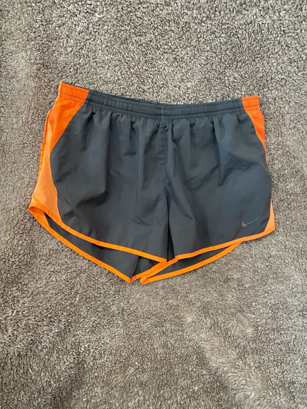 Nike Black Shorts with Orange Trim